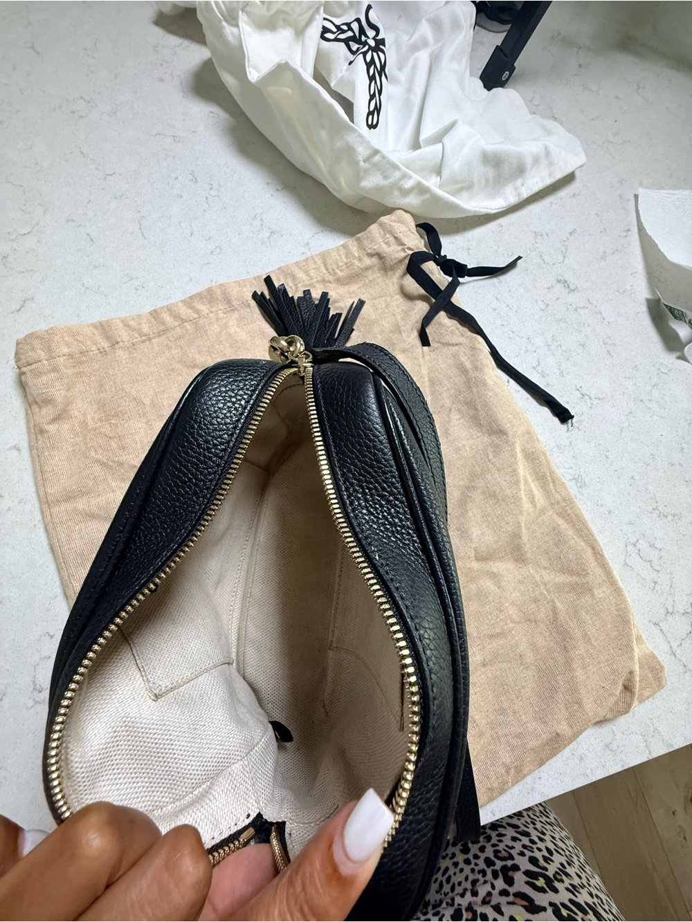 Gucci Black Soho Disco Crossbody Bag - Picture 7 of 10